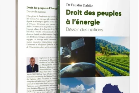 Littérature au Bénin : Dr DAHITO publie prochainement, son ouvrage « Droit des peuples à l'Énergie, Devoir des Nations »