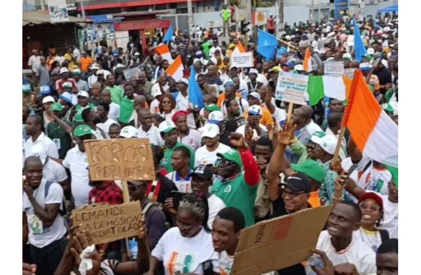 Présidentielle 2025 : une marche du Front commun PPA-CI - PDCI pour exiger la réintégration de Gbagbo et Thiam