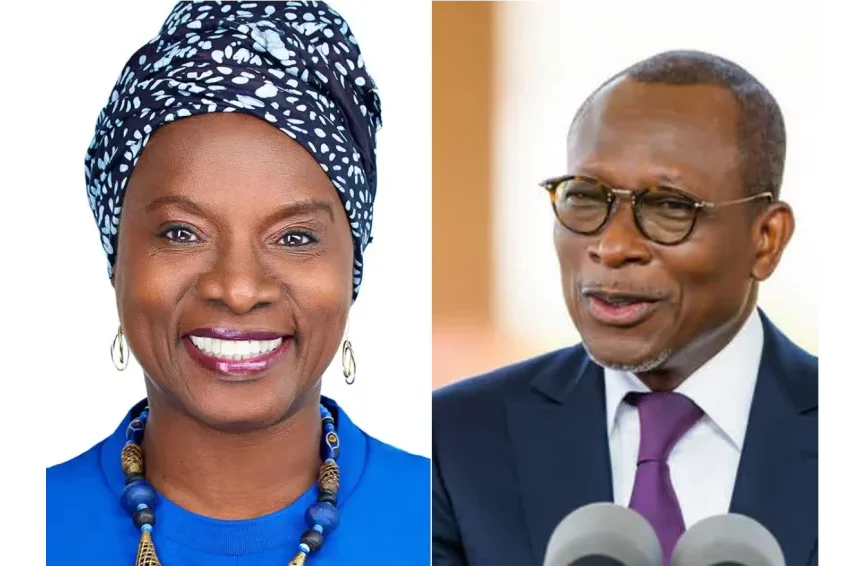 Angélique Kidjo et Patrice Talon