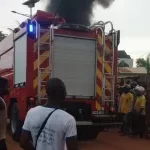 Abomey-Calavi: d'importants dégâts dans l'incendie d'un entrepôt d'essence frelatée hier