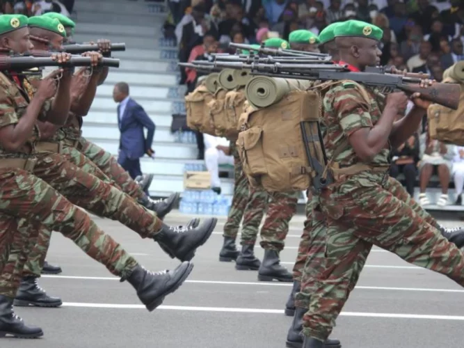 1er août 2025 : l'armée ivoirienne à l'exercice de cohésion aux côtés des FAB pour le défilé militaire