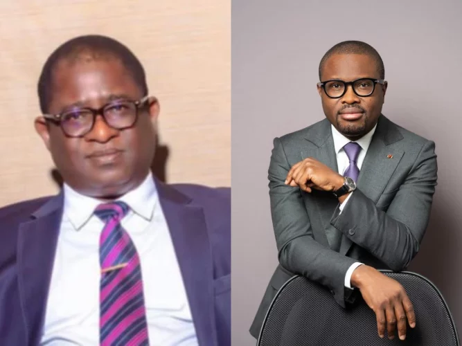 Proclamation des résultats par la Cour constitutionnelle : Moïse Kérékou, président du parti LP-RK, félicite le président élu et sa vice-présidente