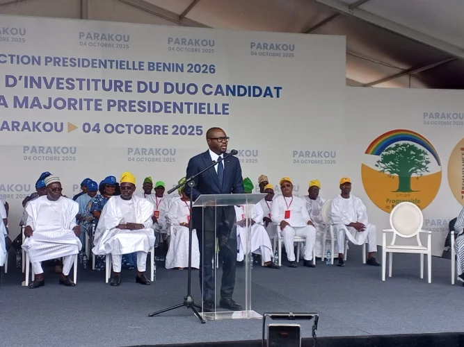 Présidentielle 2026 : l'intégralité du discours d'investiture de Romuald Wadagni à Parakou